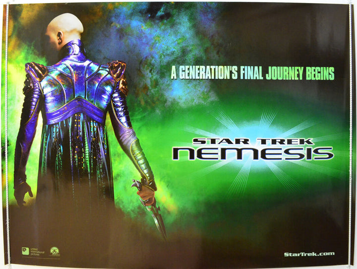 Star Trek: Nemesis - Original UK QUAD Sheet Movie Poster