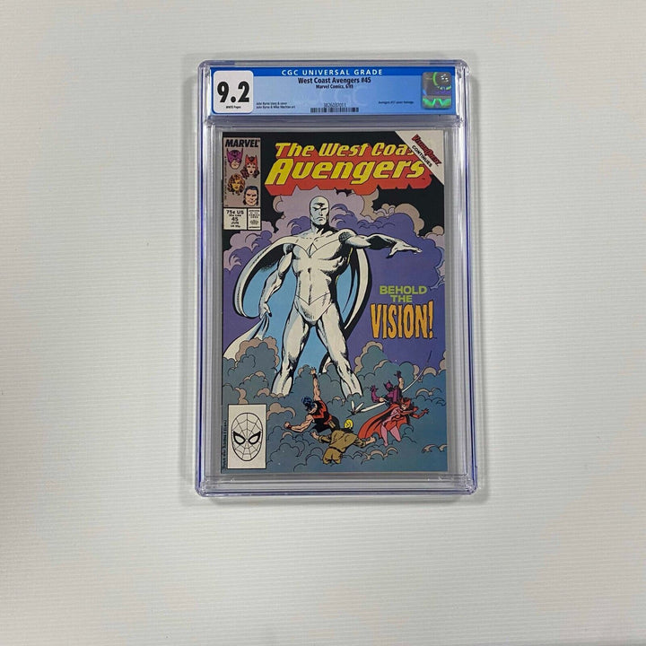 West Coast Avengers #45 9.2 CGC White Pages 1st app White Vision