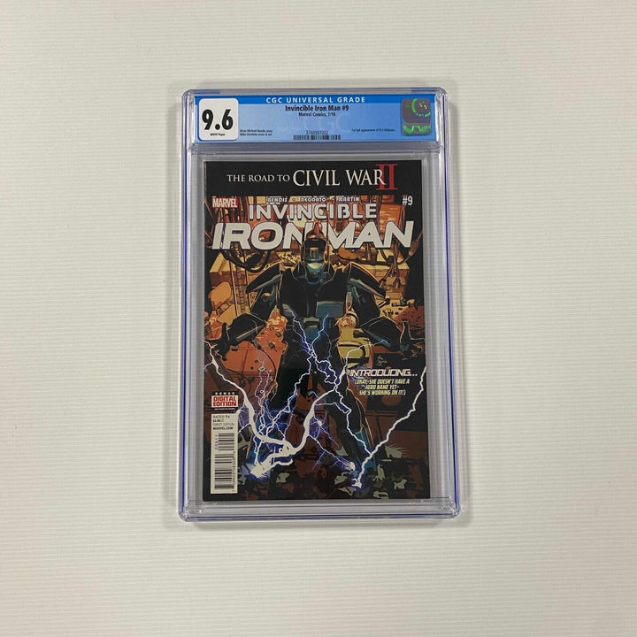 Invincible Iron Man #9 2016 CGC 9.6 White Pages 1st Riri Williams/Ironheart -1st