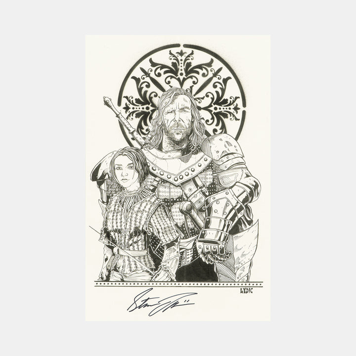 Game of Thrones 'The Hound and Arya' Print Signed by Steve Lydic
