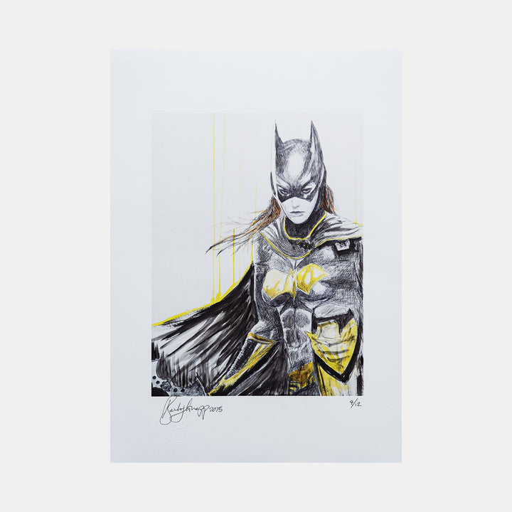 Batgirl Signed Art Print by Becky Knapp