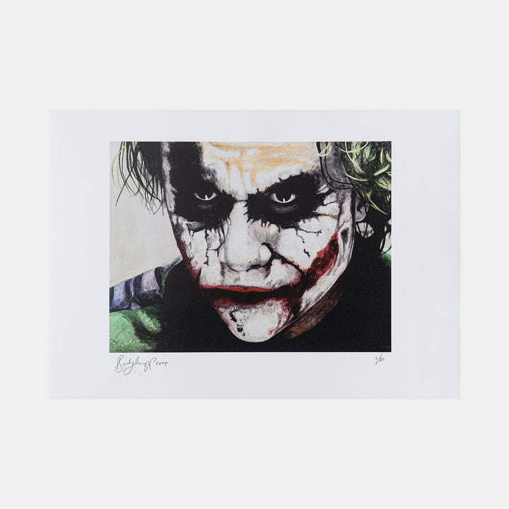 Joker (The Dark Knight) Signed Art Print by Becky Knapp