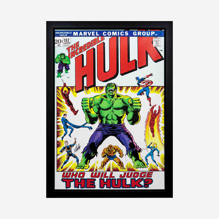 Stan Lee Signed: Hulk #152 Box Canvas Framed 130/195