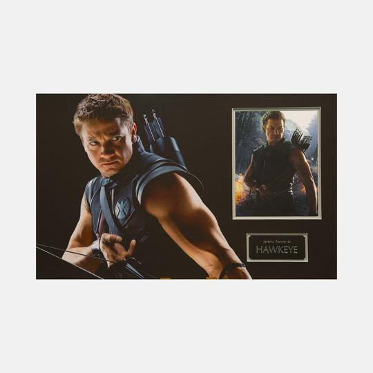 Hawkeye: Photograph Signed By Jeremy Renner Framed