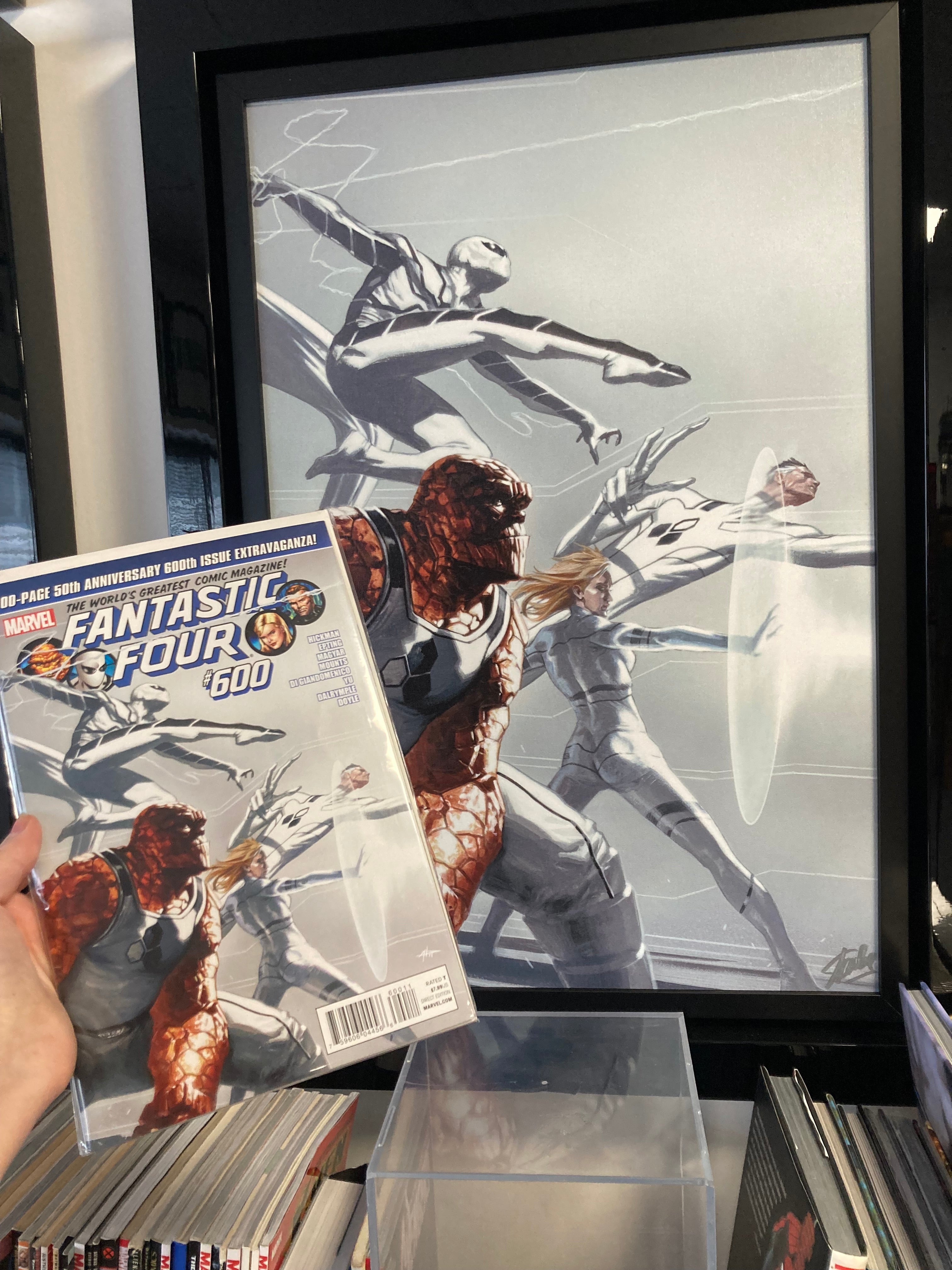 Stan Lee Signed Fantastic Four #600 Canvas Print