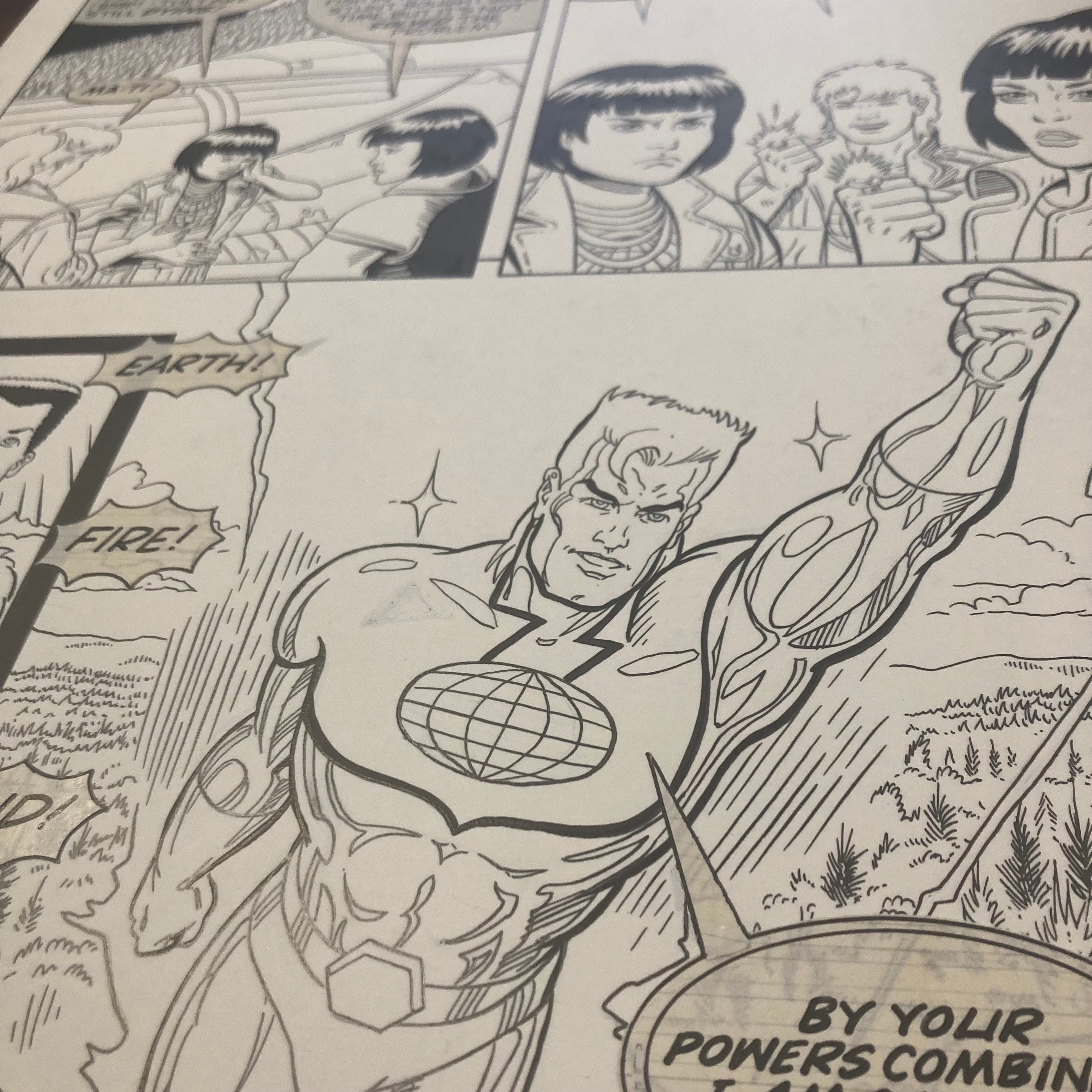 Dave Taylor Zorro and Captain Planet Original Artwork