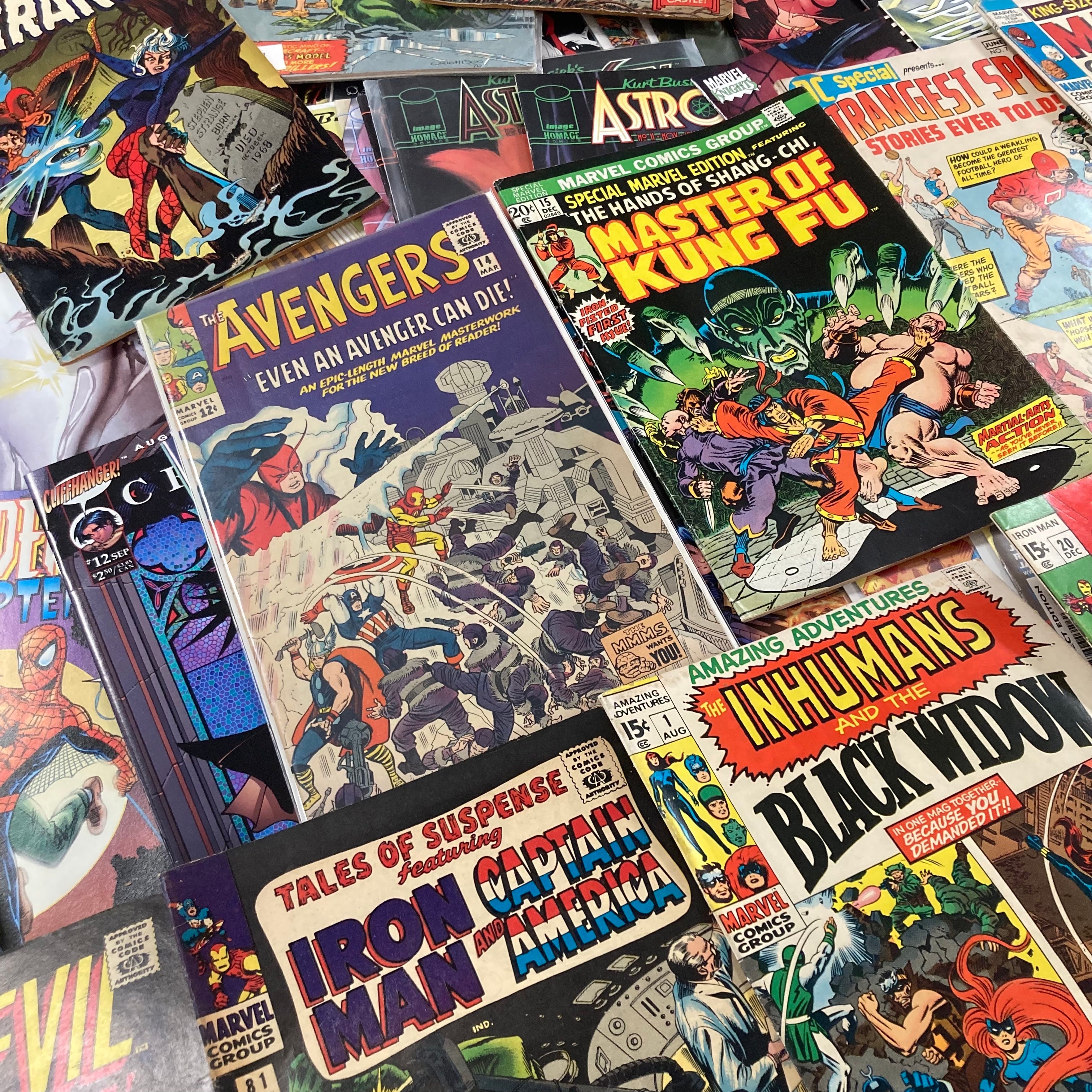 Warehouse Comic Book Clearance Boxes