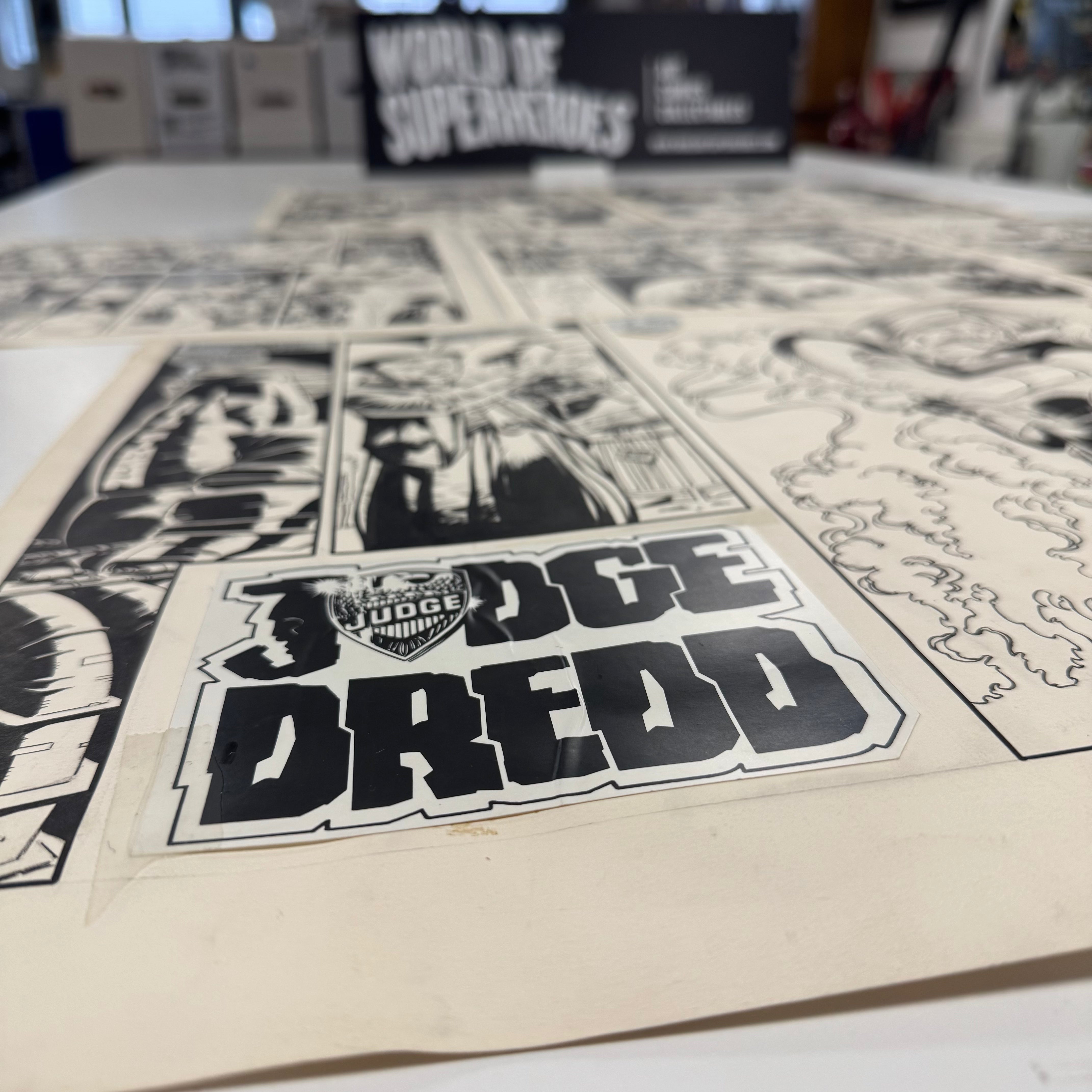 Complete Story Original Artwork for Judge Dredd Megazine #514 by Cam Kennedy