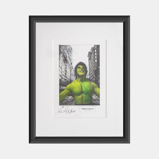 The Original HULK Lou Ferrigno Signed Artwork Now in Store