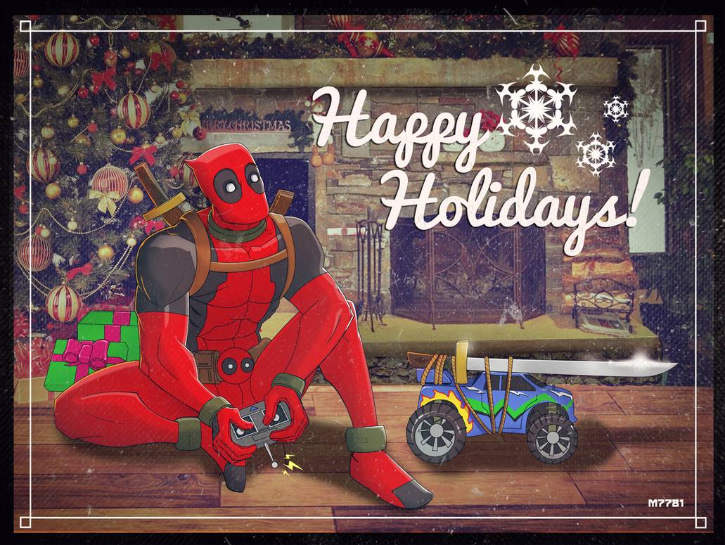 Top 5 Christmas Deadpool's from Deviant Art