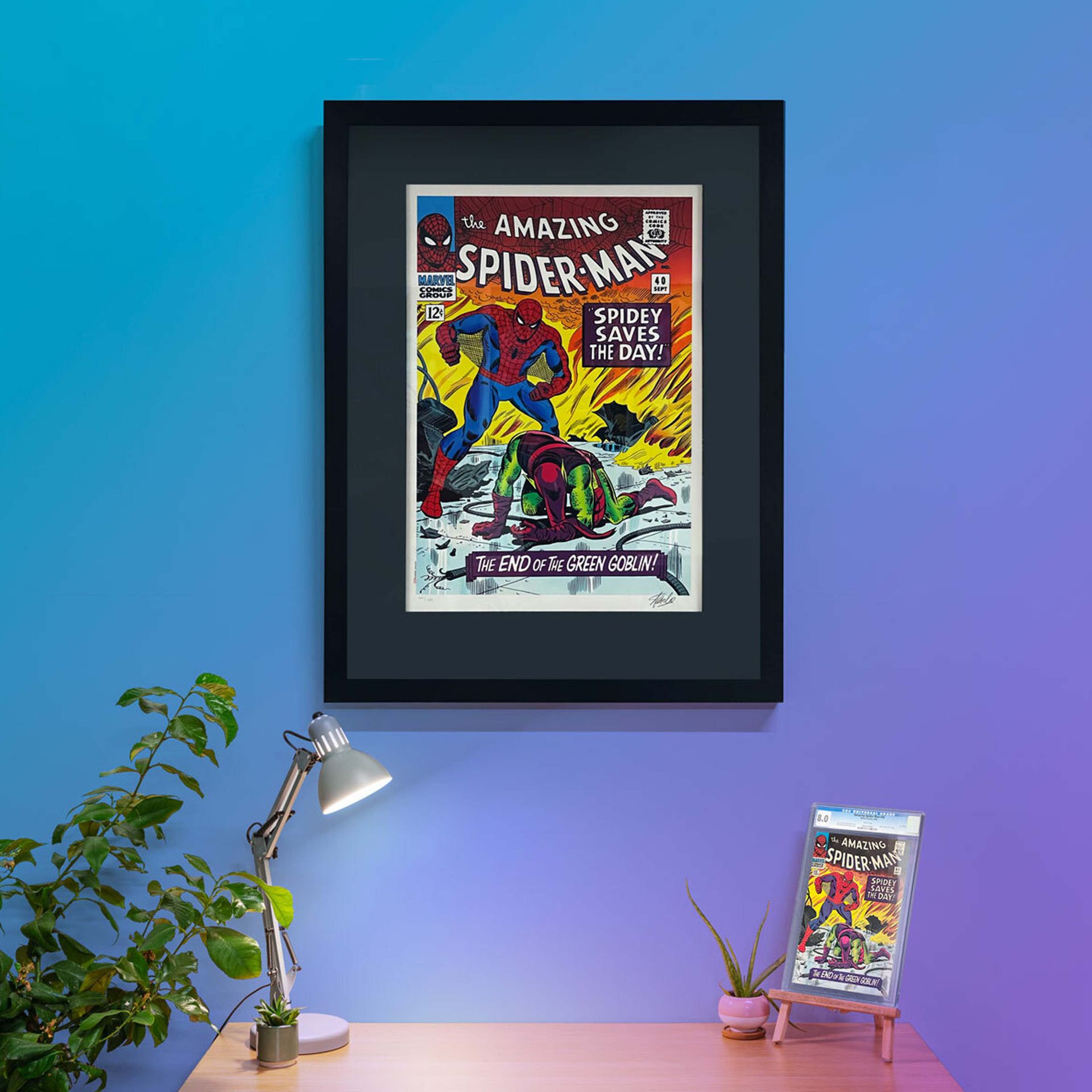 Free Slabbed Comic with Amazing Spider-Man Signed Print