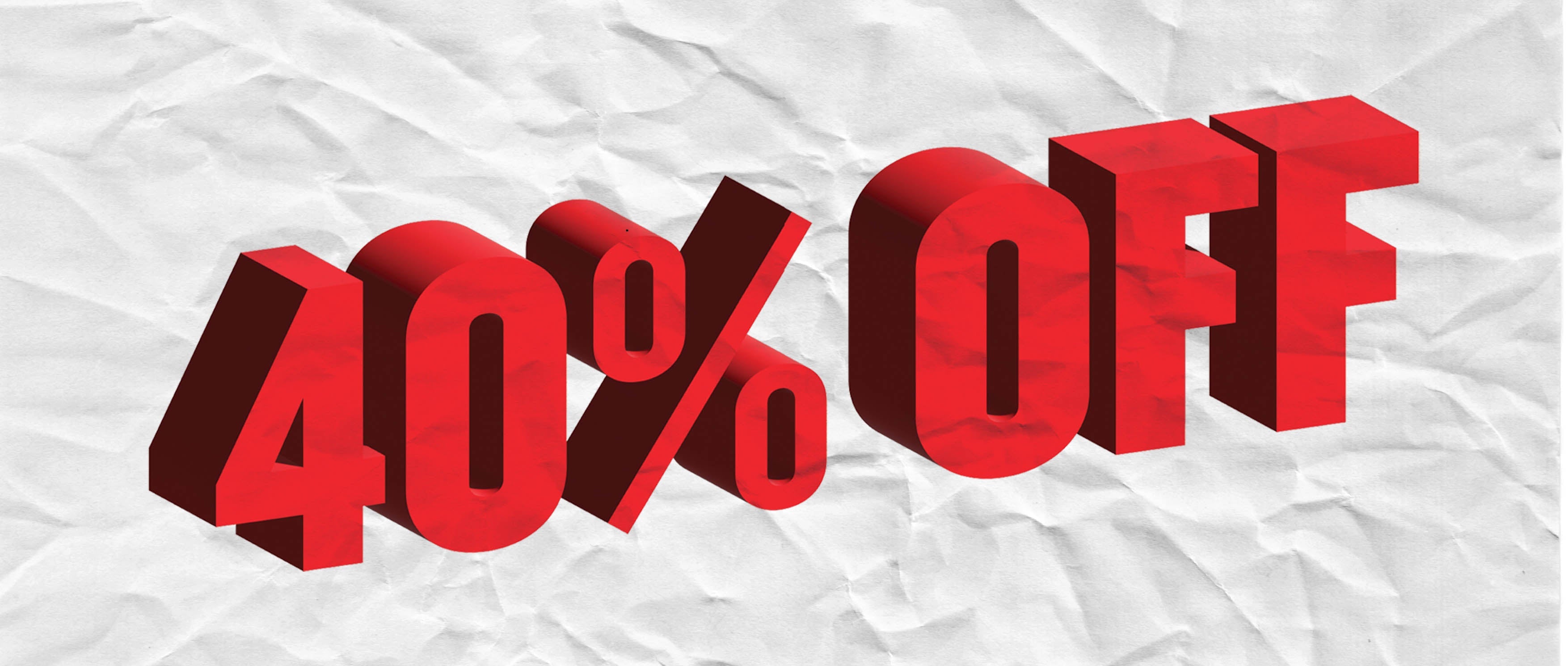 40% OFF