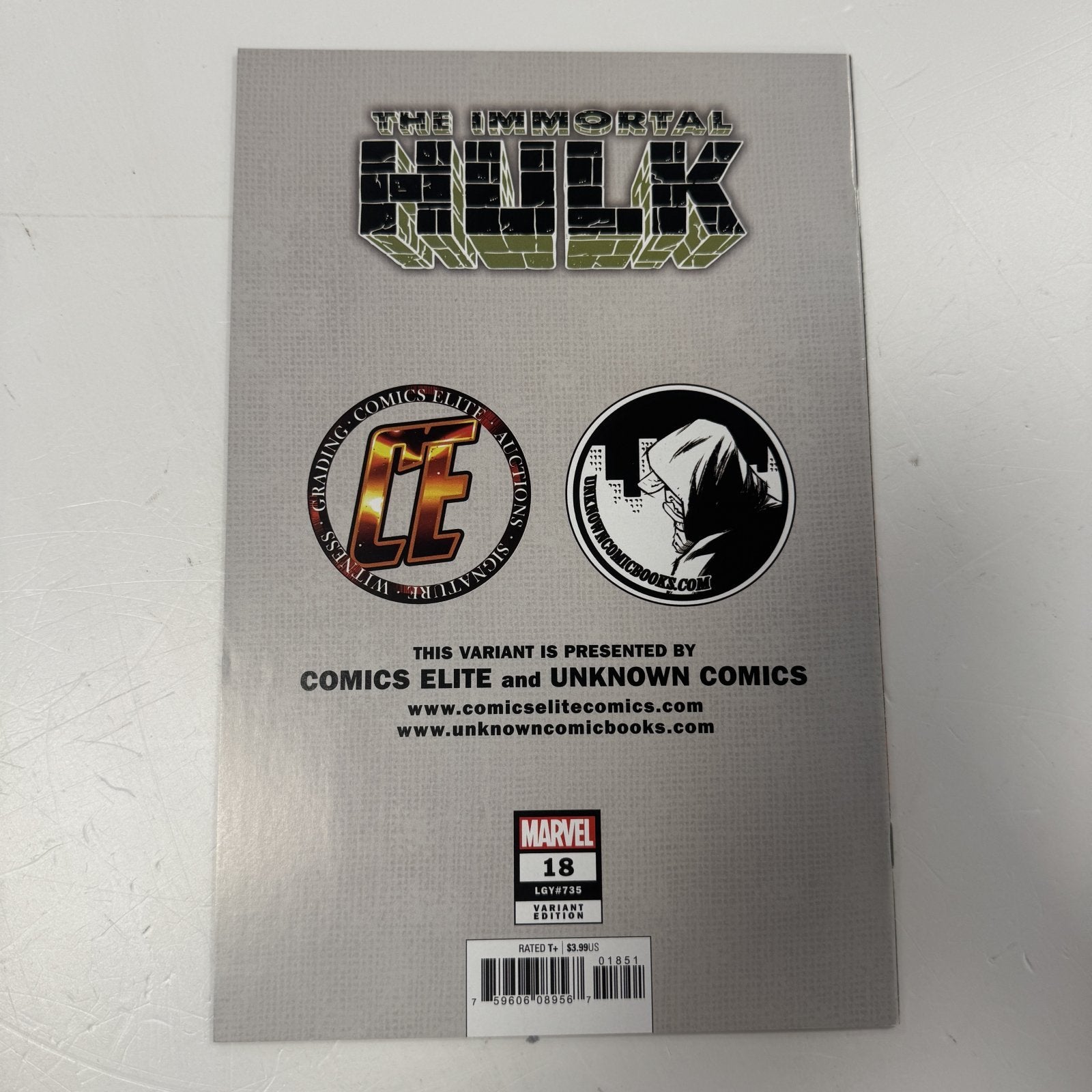 Immortal Hulk #18 (2019) - variant cover NM-1