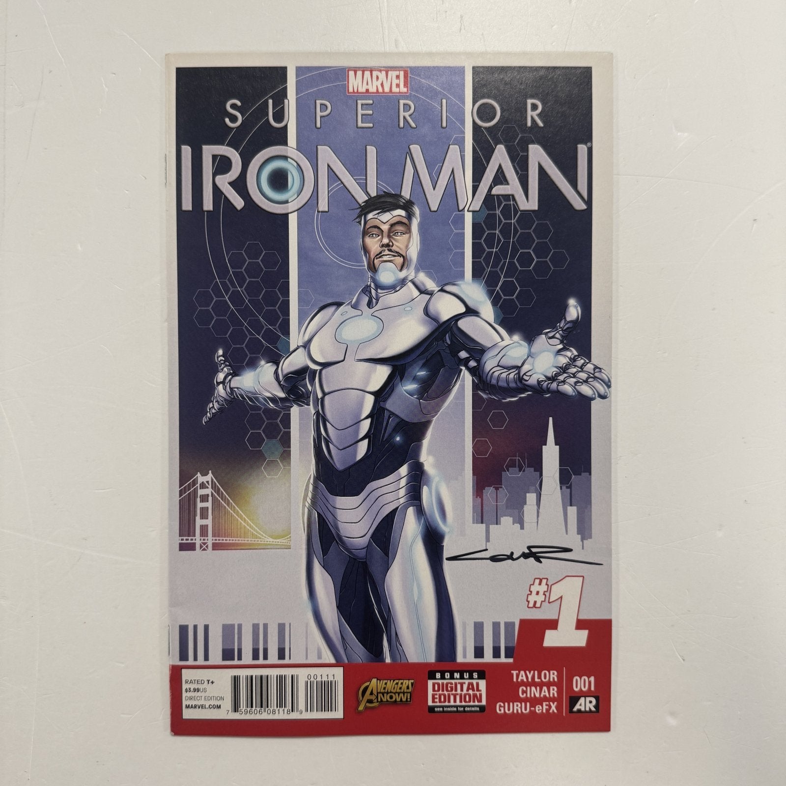 Superior Iron Man #1 (2014) - signed by Cinar, Direct edition NM-0