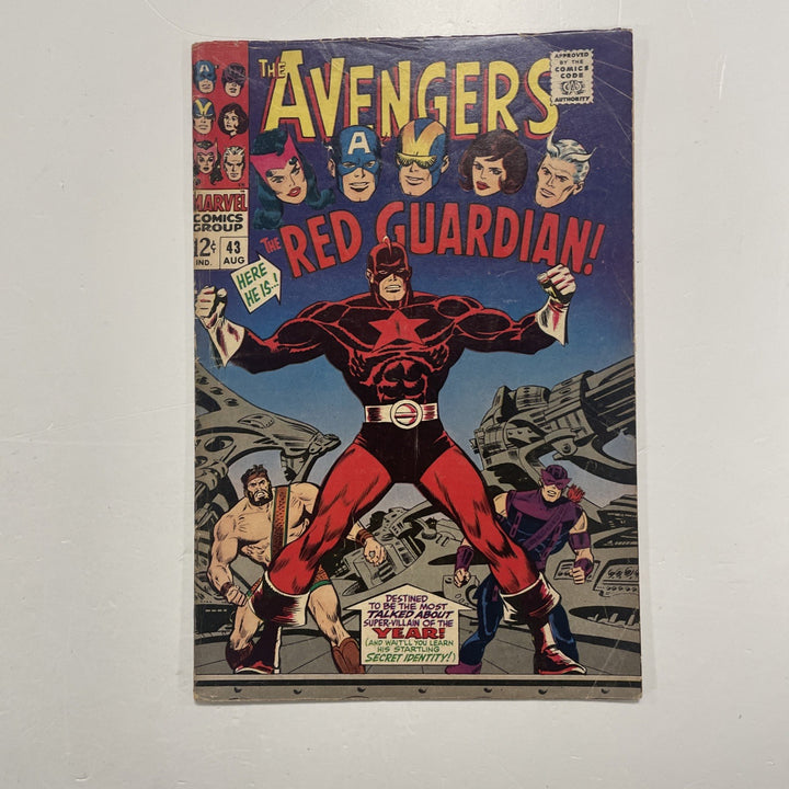 The Avengers #43 Aug 1967 VG- 1st App Red Guardian0