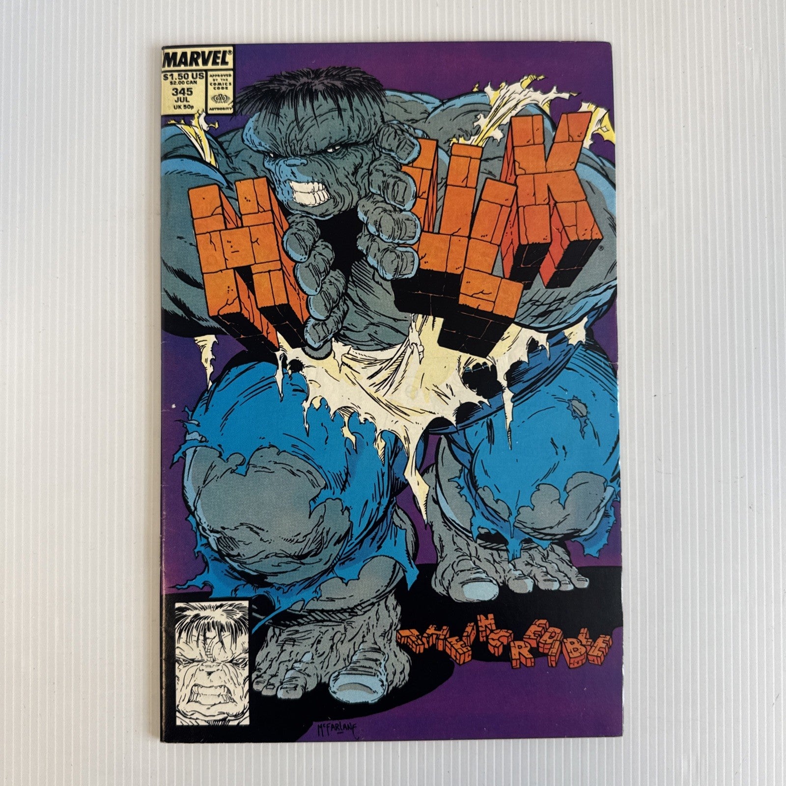 The Incredible Hulk #345 1988 FN+ Classic Todd McFarlane Cover0