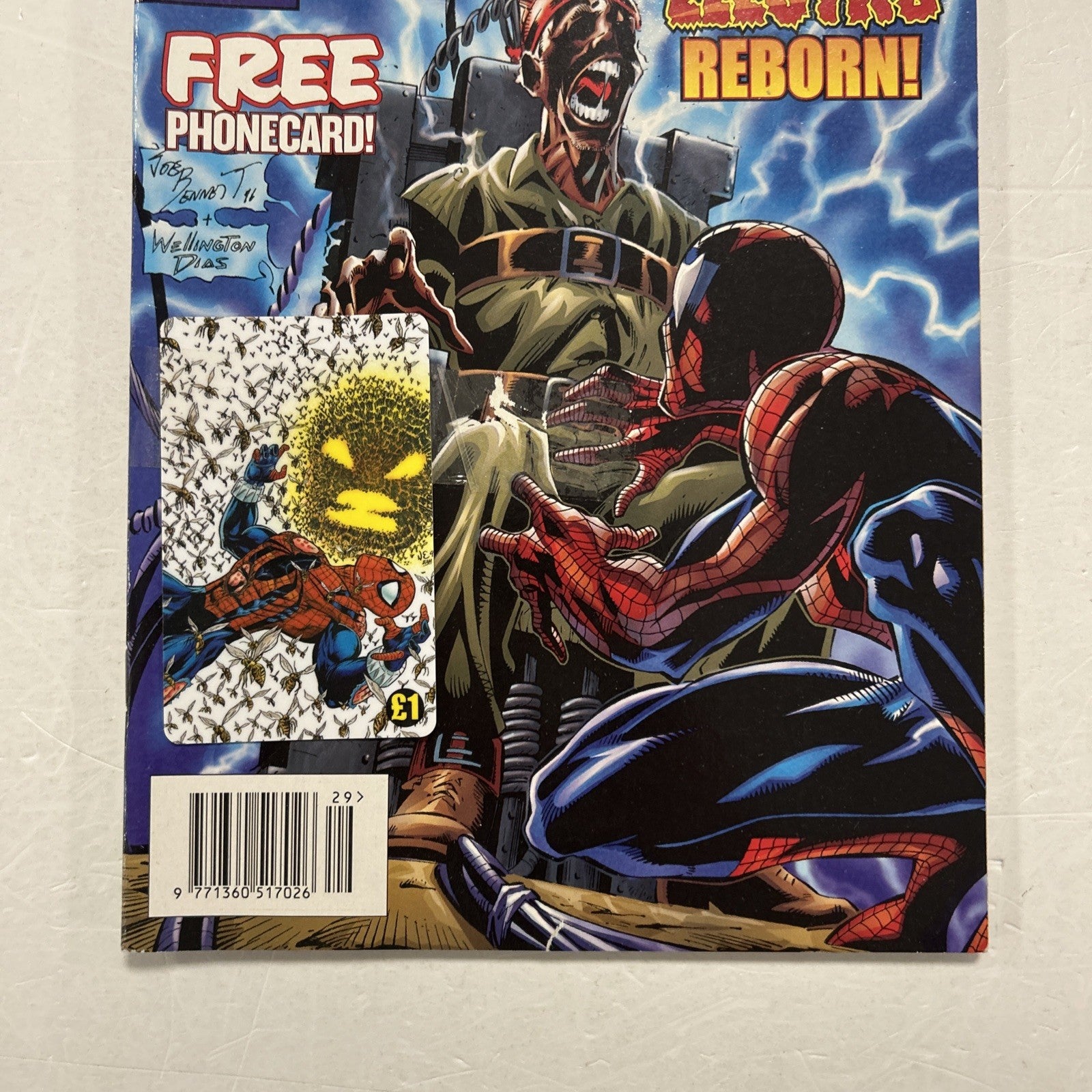 Astonishing Spider-Man #62 2000 VF- UK Marvel Panini Inc. Free Phone Card2