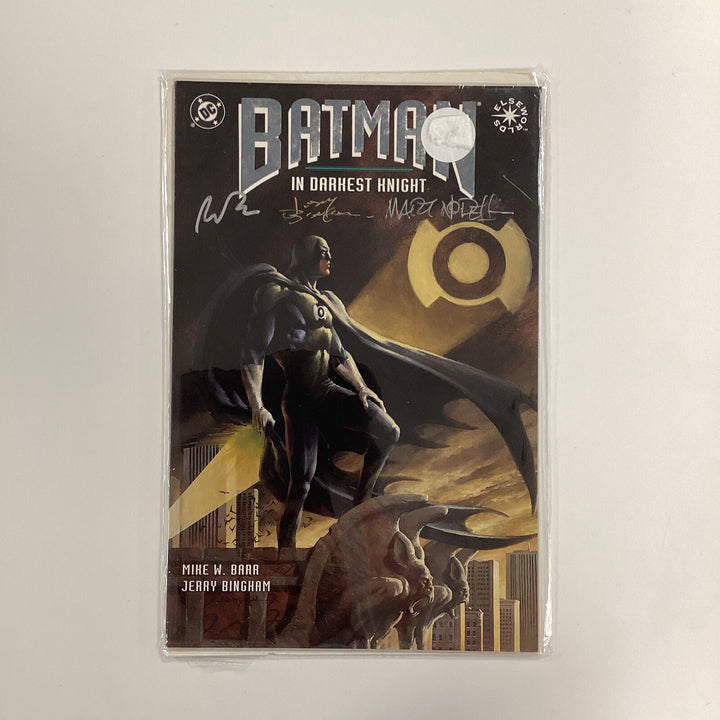 Batman In Darkest Knight 1994 VF/NM Signed Mike Barr, Jerry Bingham & Martin Nod0