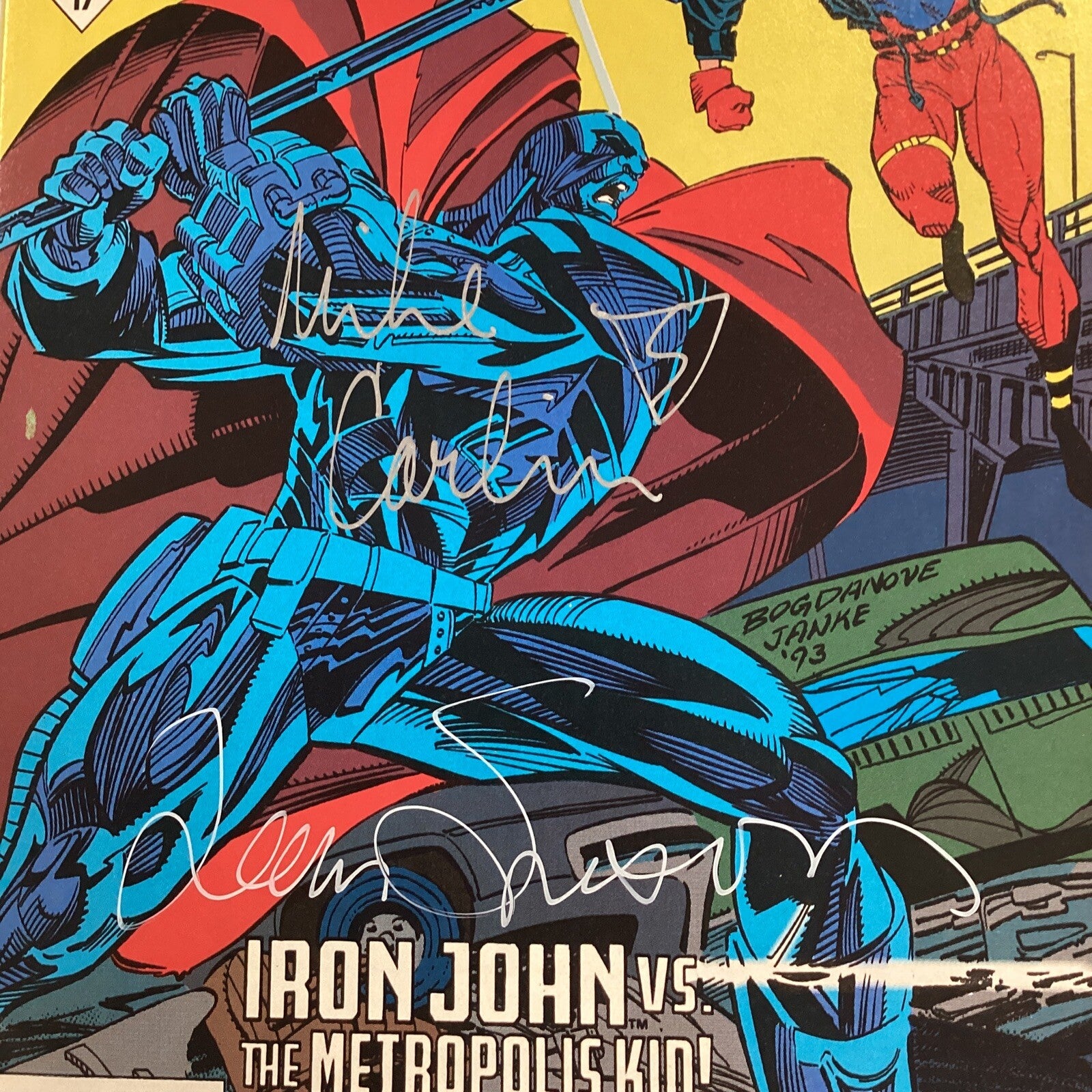 Superman Man of Steel #22 1993 Variant Cover Signed by Simonson & Mike Carlin4