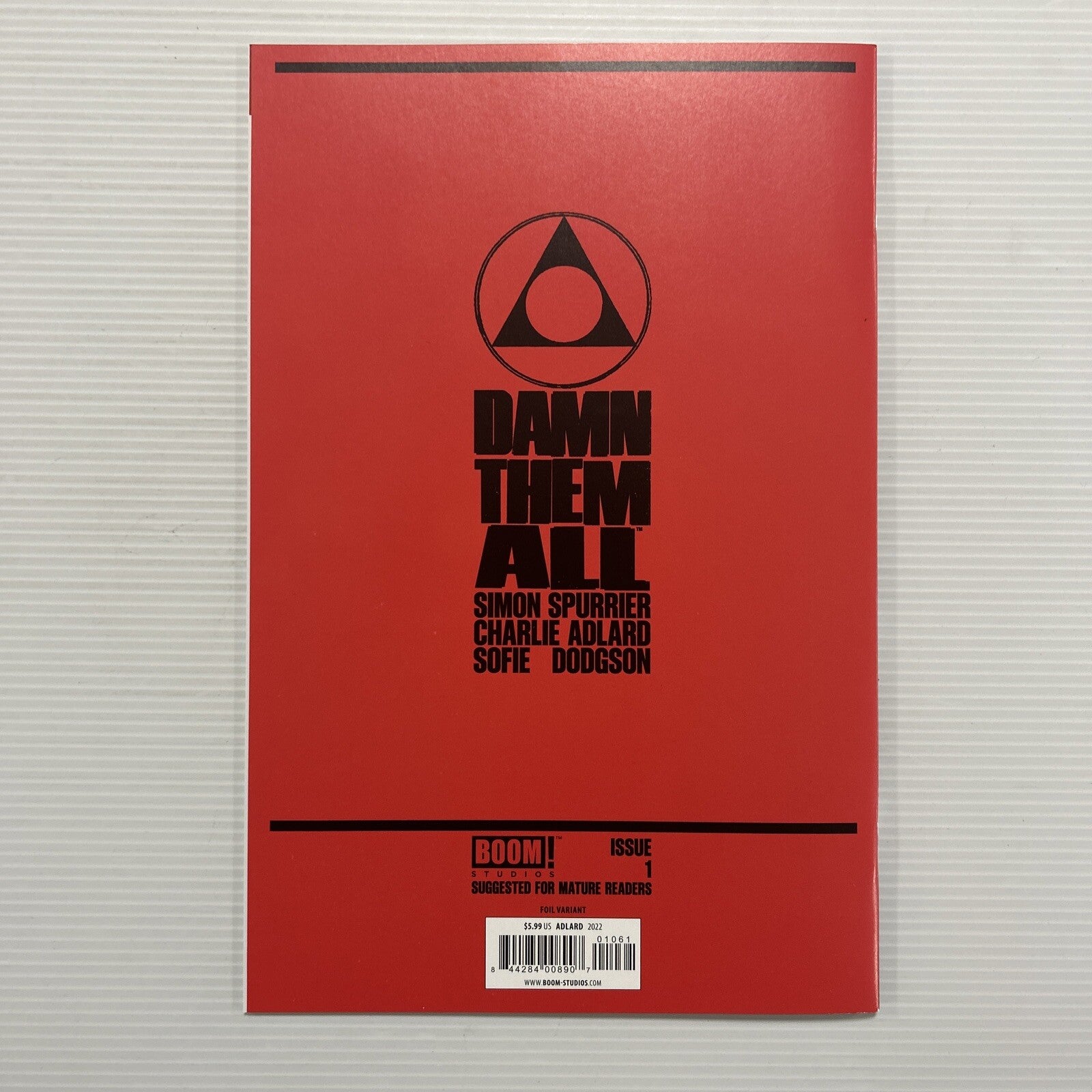 Damn Them All #1 2022 VF 1:50 Foil Stamp Variant7