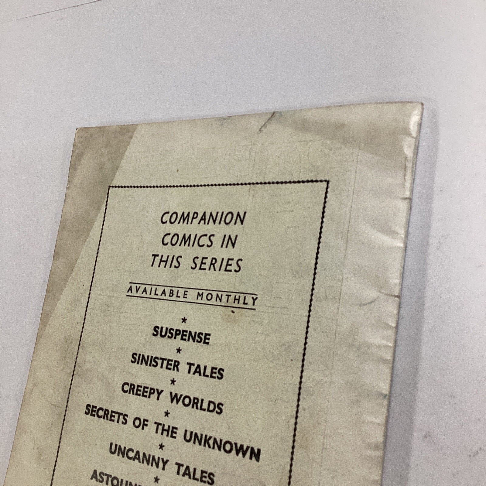 Alan Class Creep Worlds #110 late 1960s - early 70s GD **pen lines on front and11