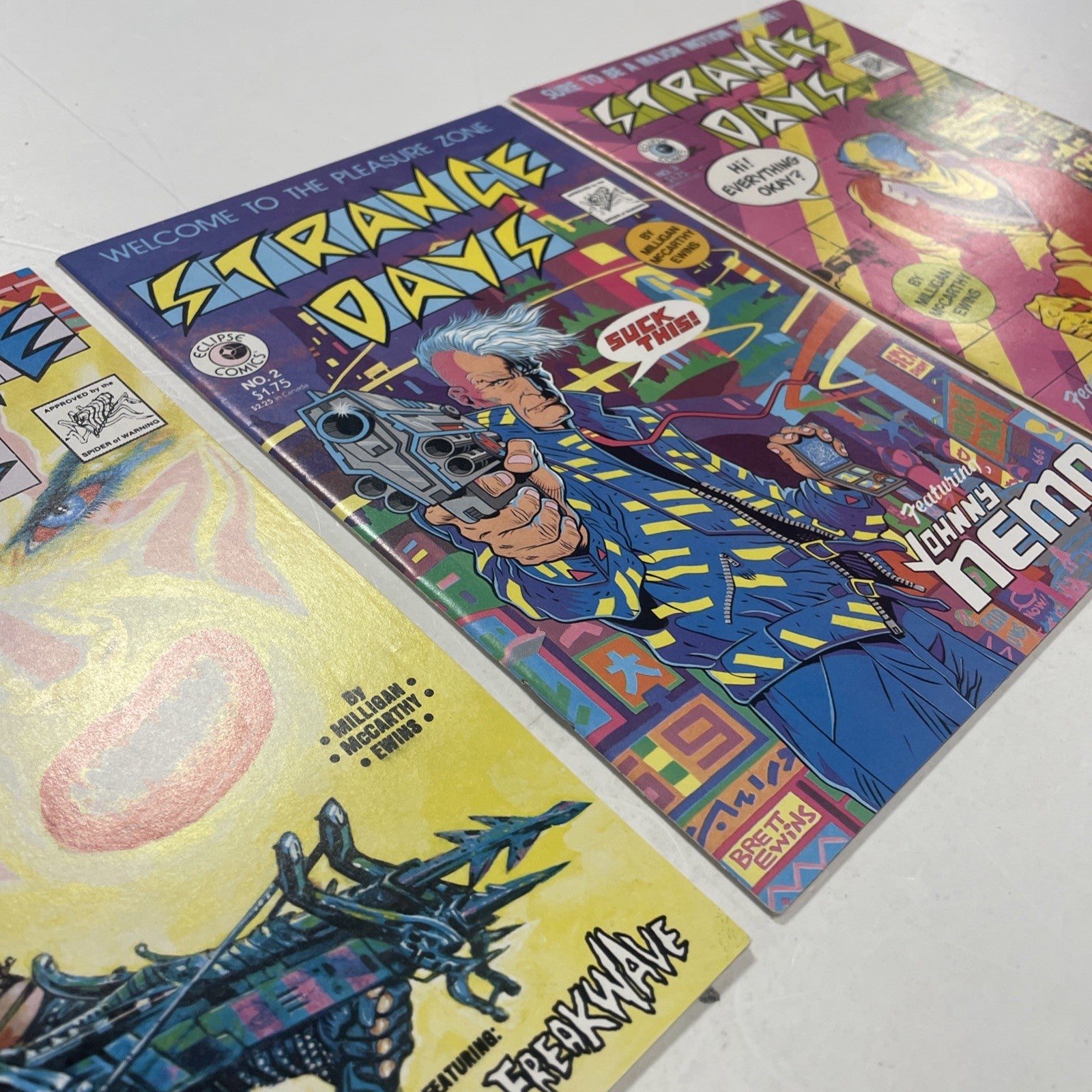Strange Days #1-#3 1984 Avg. VF Complete Set Eclipse Comics6