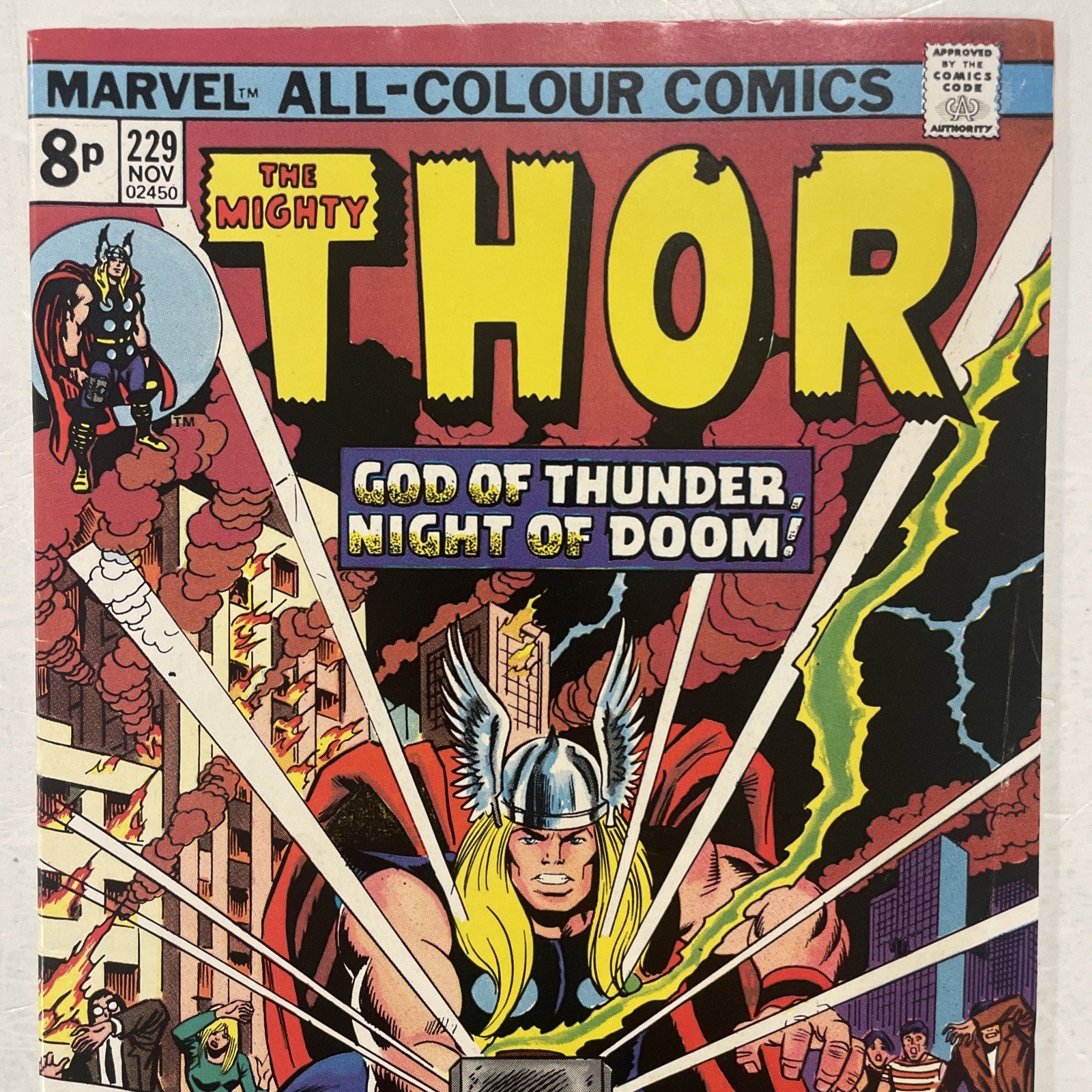 The Mighty Thor #229 1974 FN+ 1st Wolverine Advert1