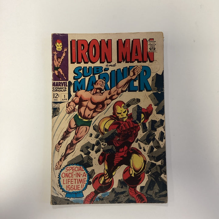 Iron Man And Sub Mariner #1 1968 GD+ Pence Stamp0