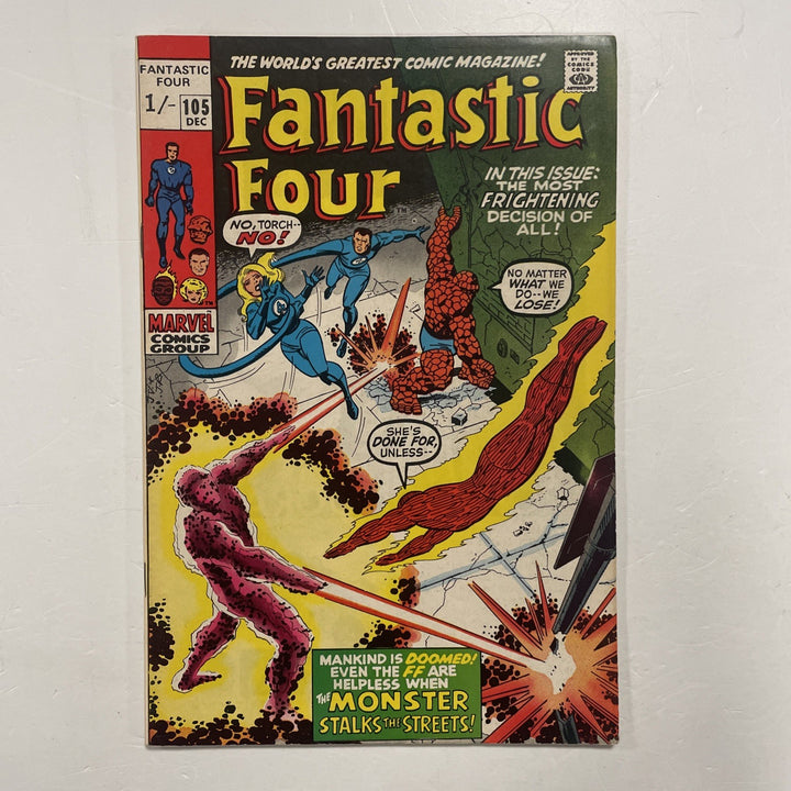 Fantastic Four #105 1970 FN Pence Copy0