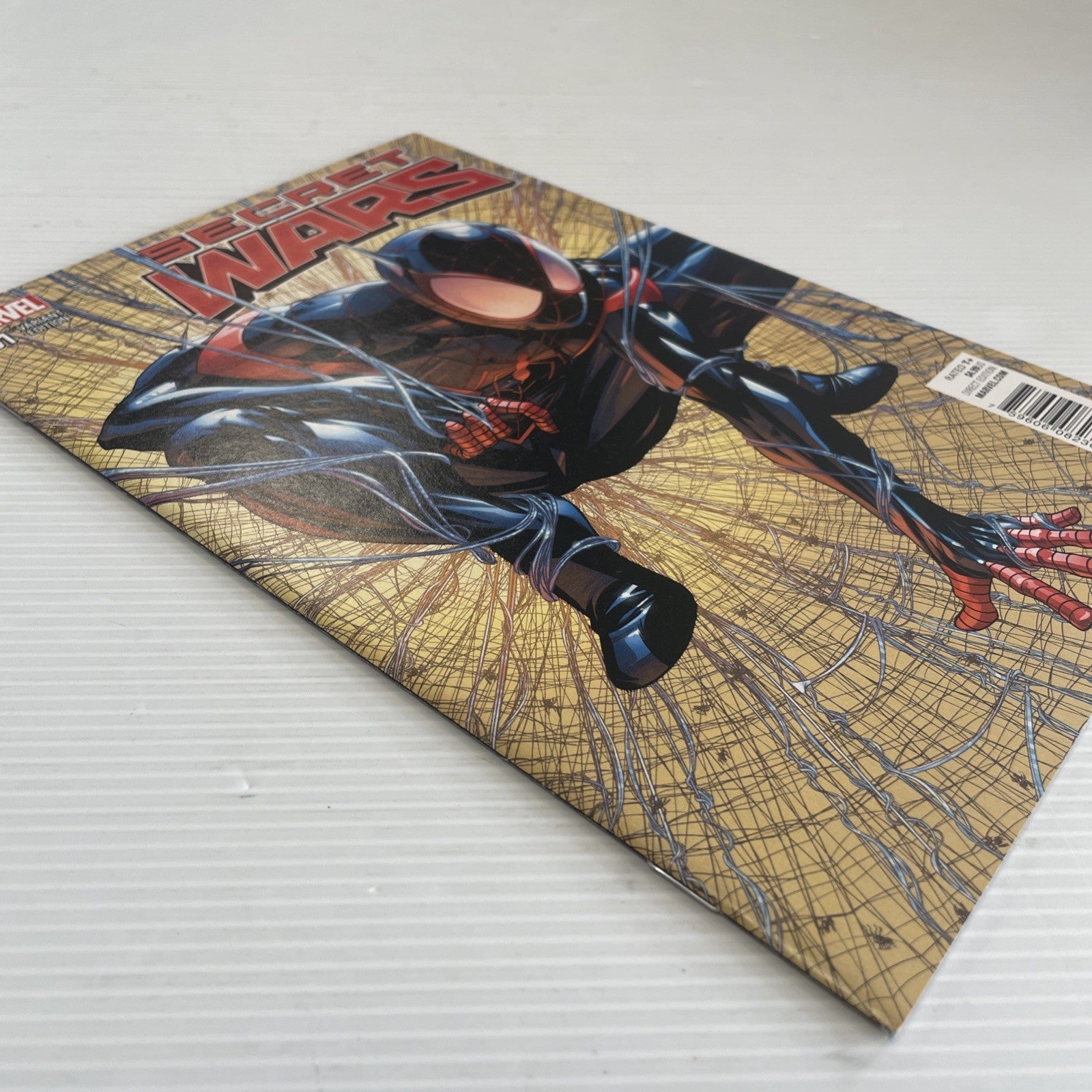 Secret Wars #1 2015 VF McKone Miles Morales Todd McFarlane Spider-Man #1 Homage3