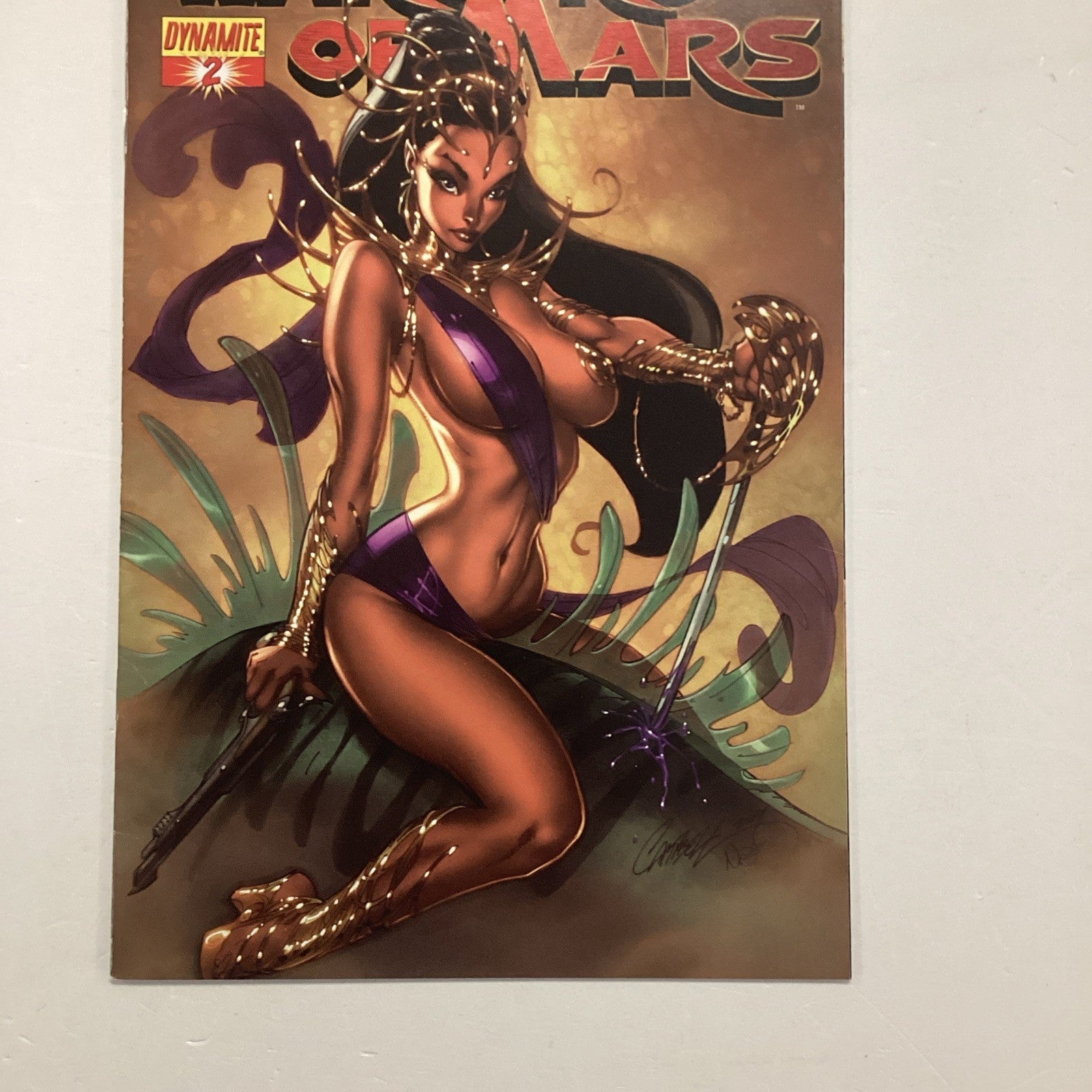 Warlord Of Mars #2 2010 VF J. Scott Campbell Variant Cover2