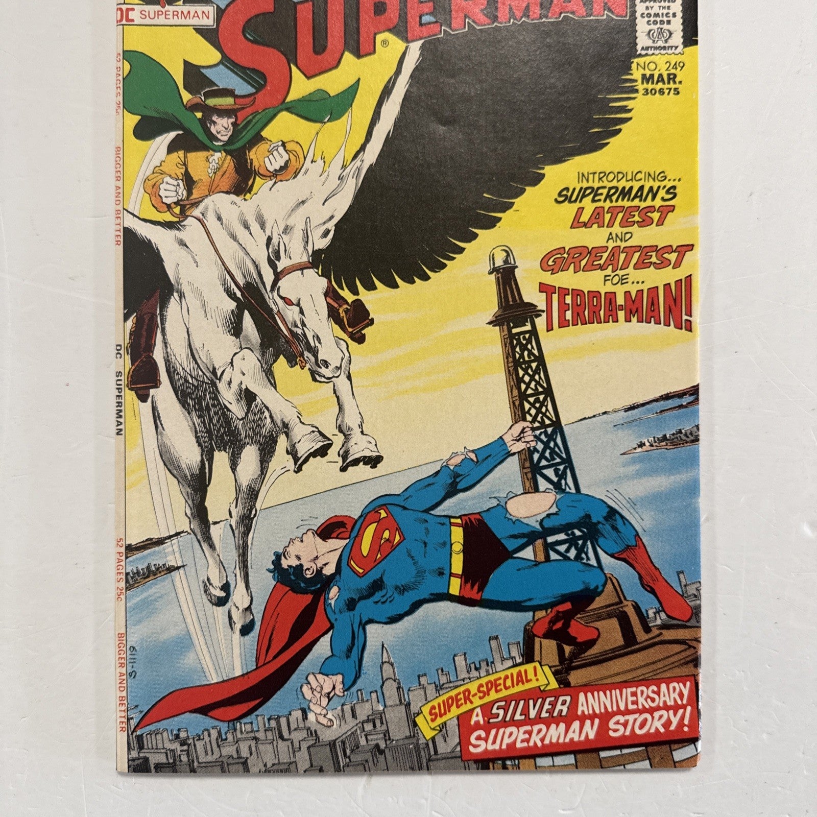 Superman #249 1972 VF- 1st Terra-Man Neal Adams Cover2