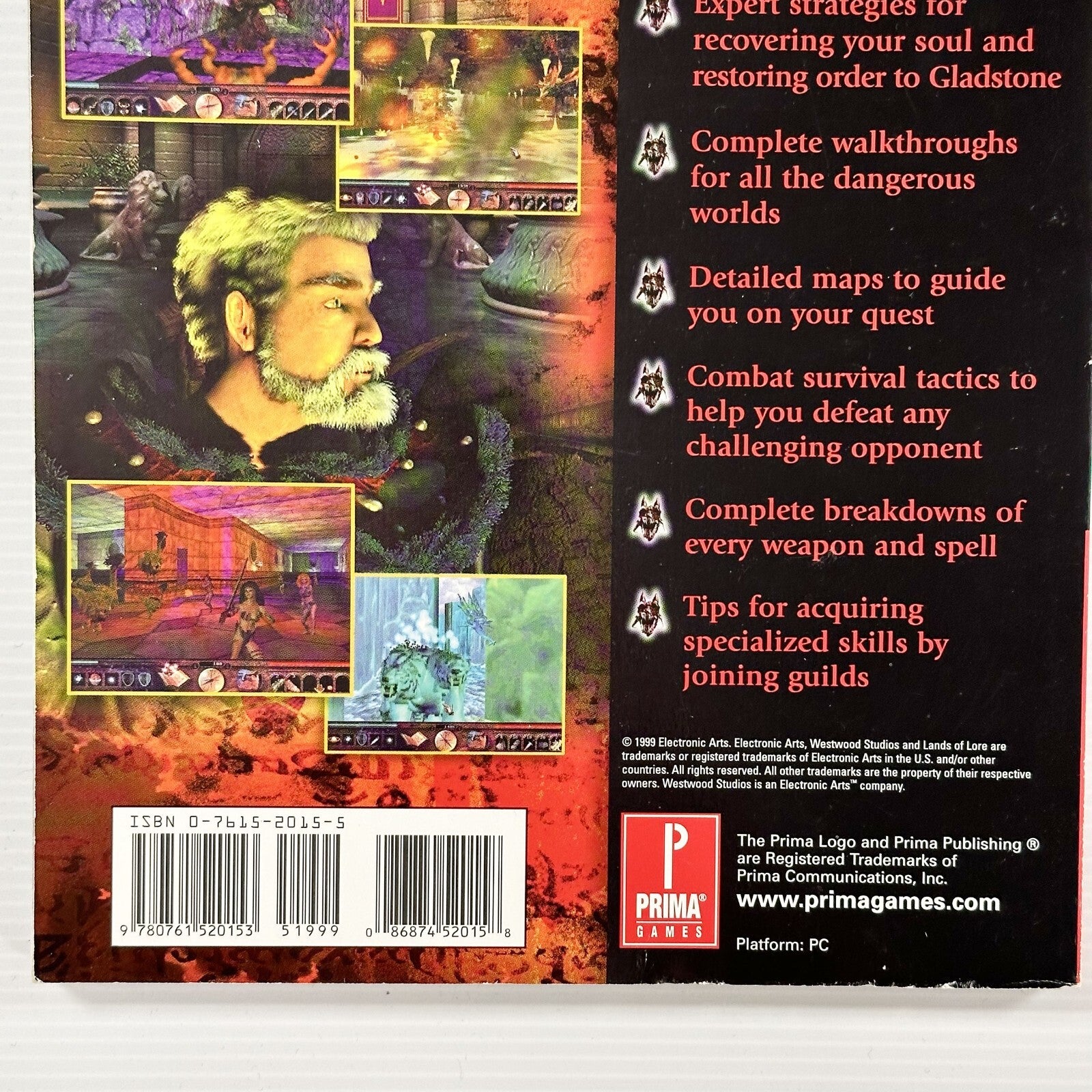 Prima Lands of Lore III Official Strategy Guide 1st print 19996