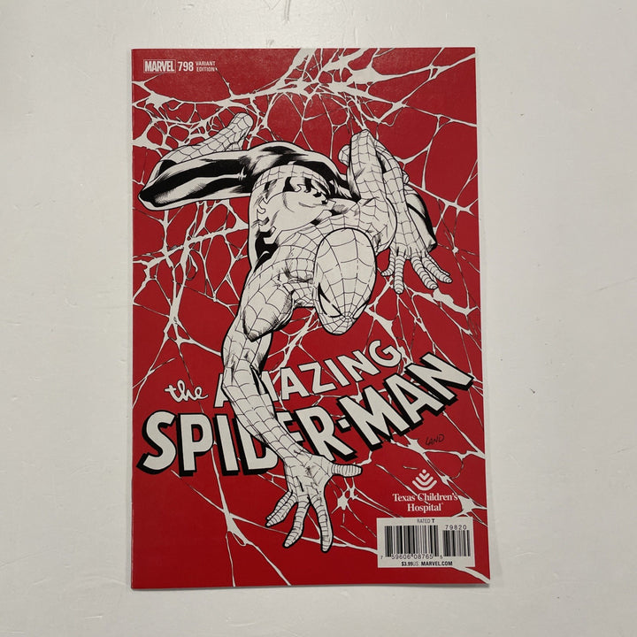 Amazing Spider-man #798 2018 Greg Land Texas Childrens Hospital Variant 1st Red0