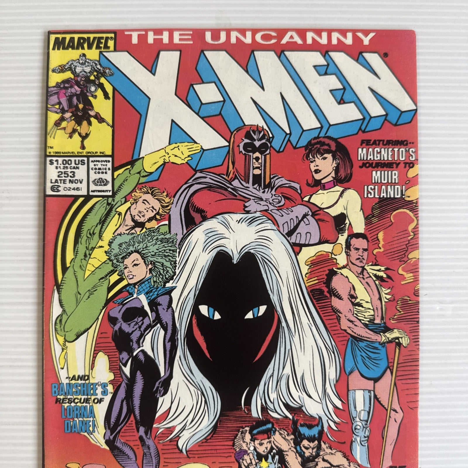 The Uncanny X-Men #253 1989 FN/VF Newsstand  Mark Jewelers MJ Variant1
