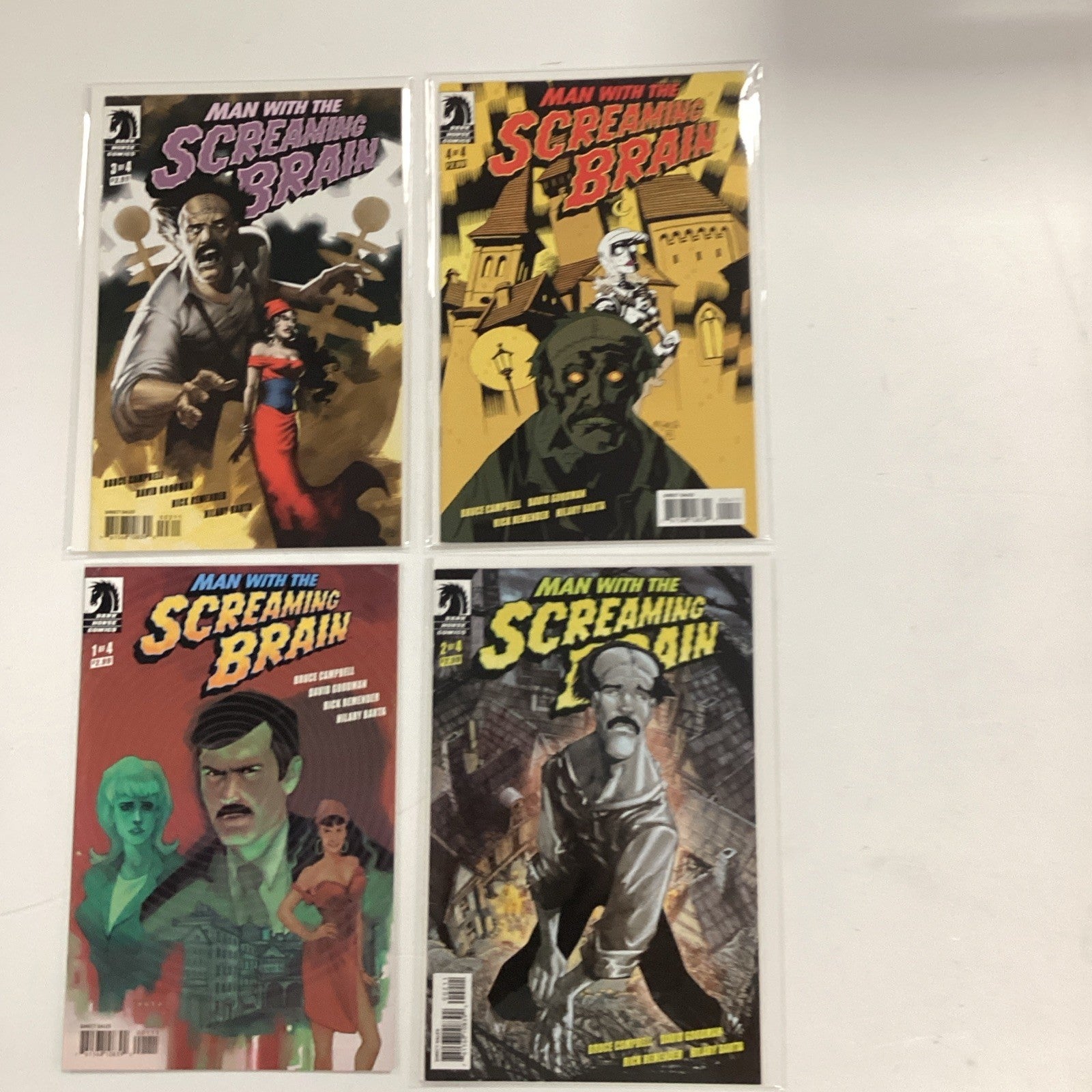 Man With The Screaming Brain #1-4 2005 VF/NM Complete Set0