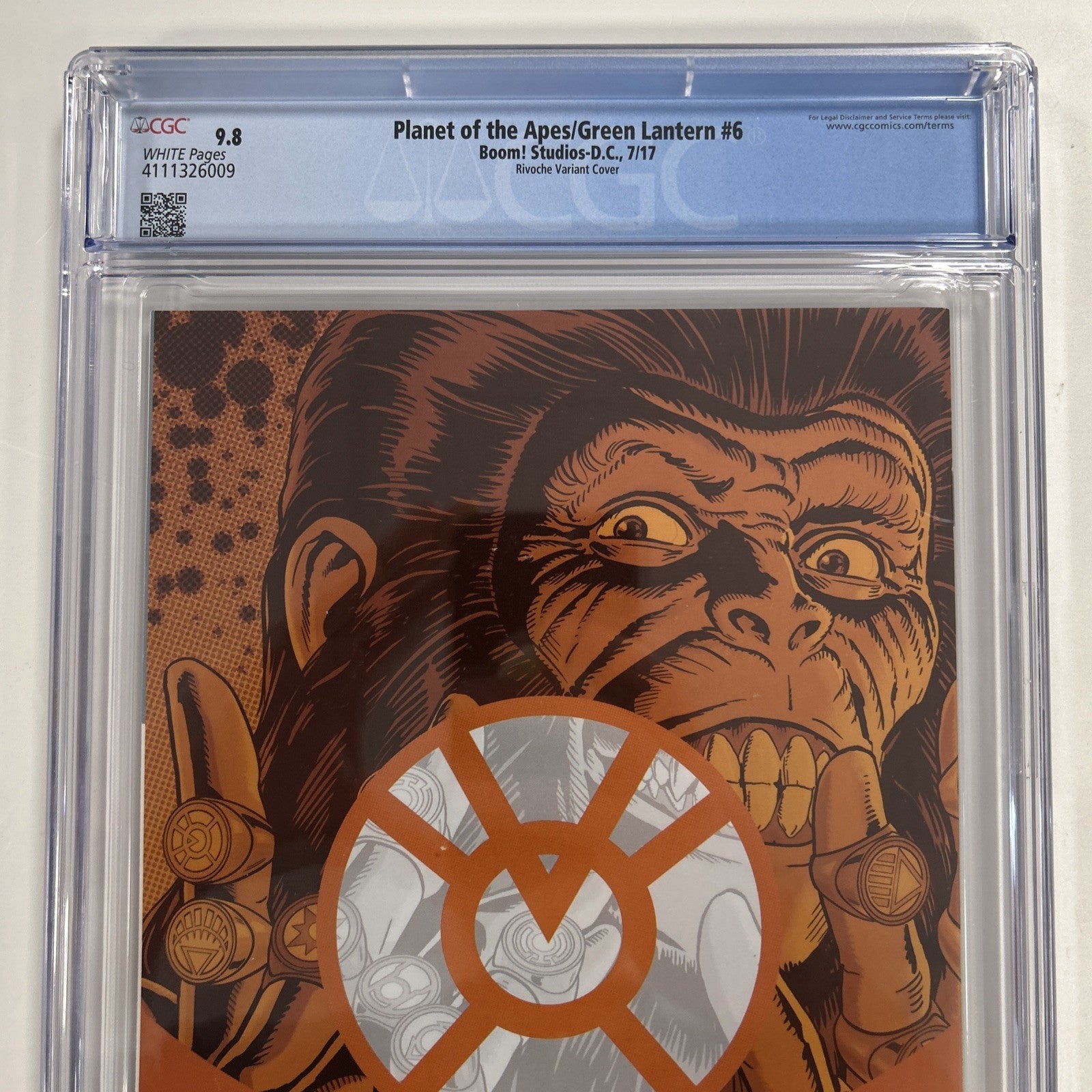 Planet of the Apes/Green Lantern #6 2017 CGC 9.8  Rivoche 1:20 Variant11