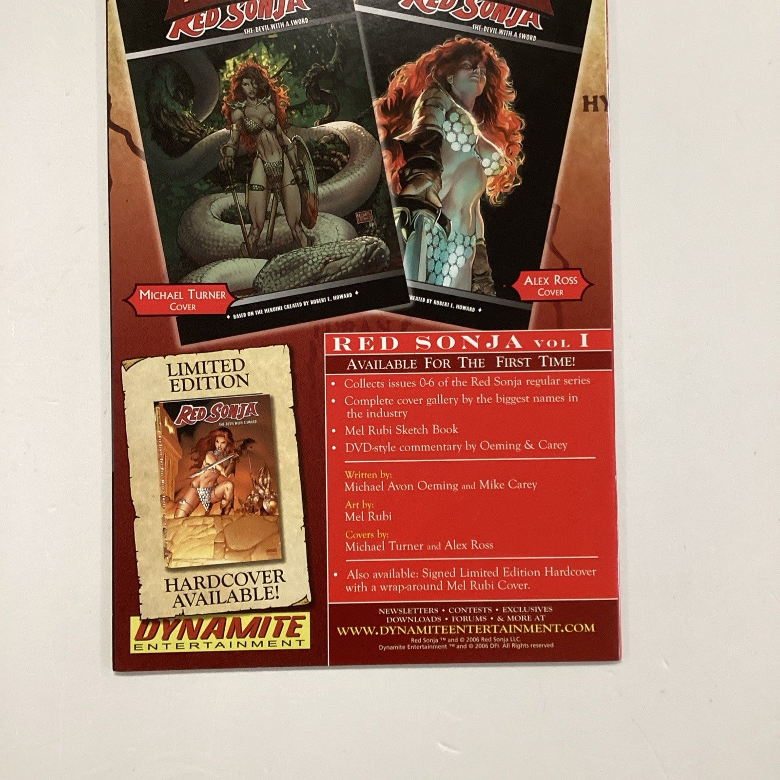 Red Sonja Cover Showcase 2007 VF/NM Dynamite Comics (2)7