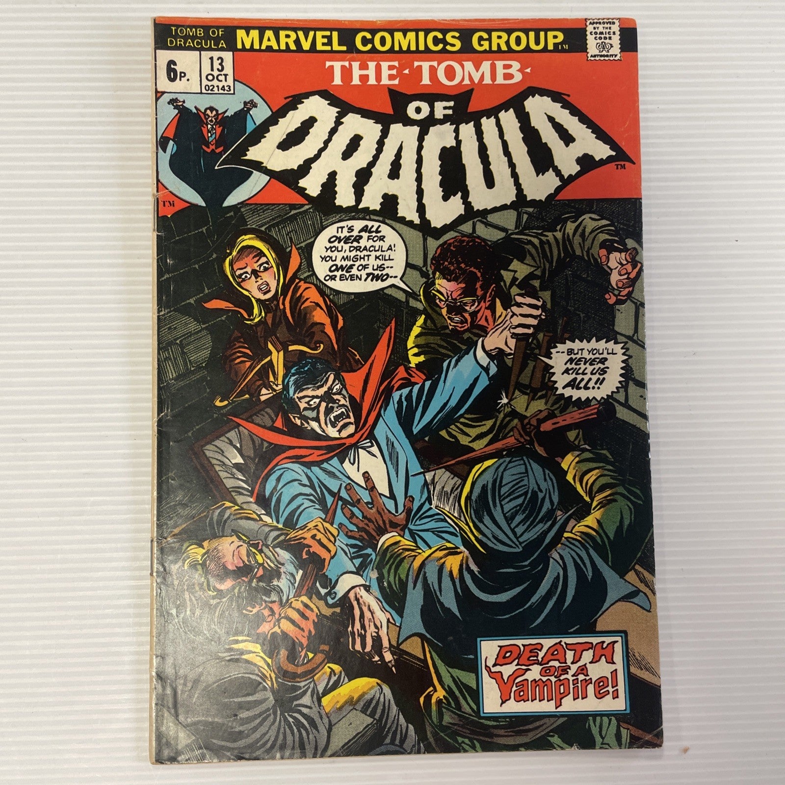 Tomb Of Dracula #13 1973 VG/FN 3rd Appearance & Origin of Blade Pence Copy0