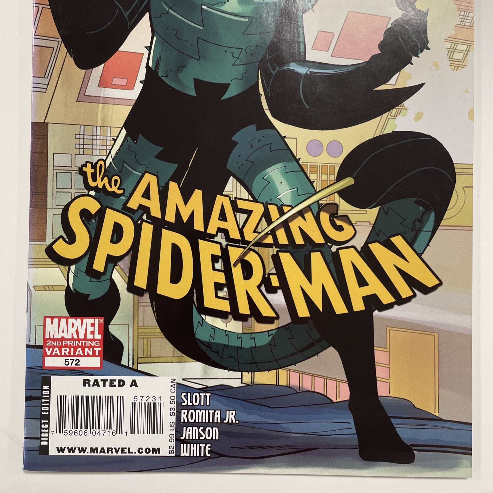 Amazing Spider Man #572 2008  FN/VF 2nd Printing Scorpion/venom Hybrid **2