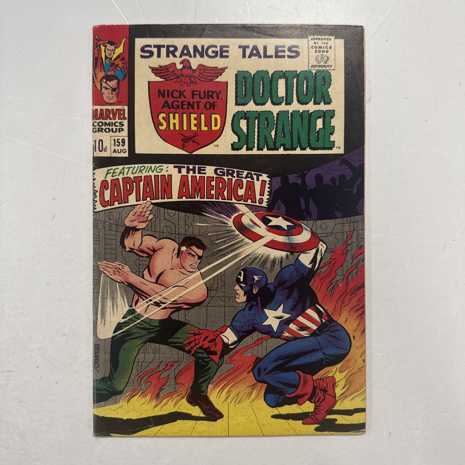 Strange Tales #159 1967 VG/FN Origin of Nick Fury Pence Copy0