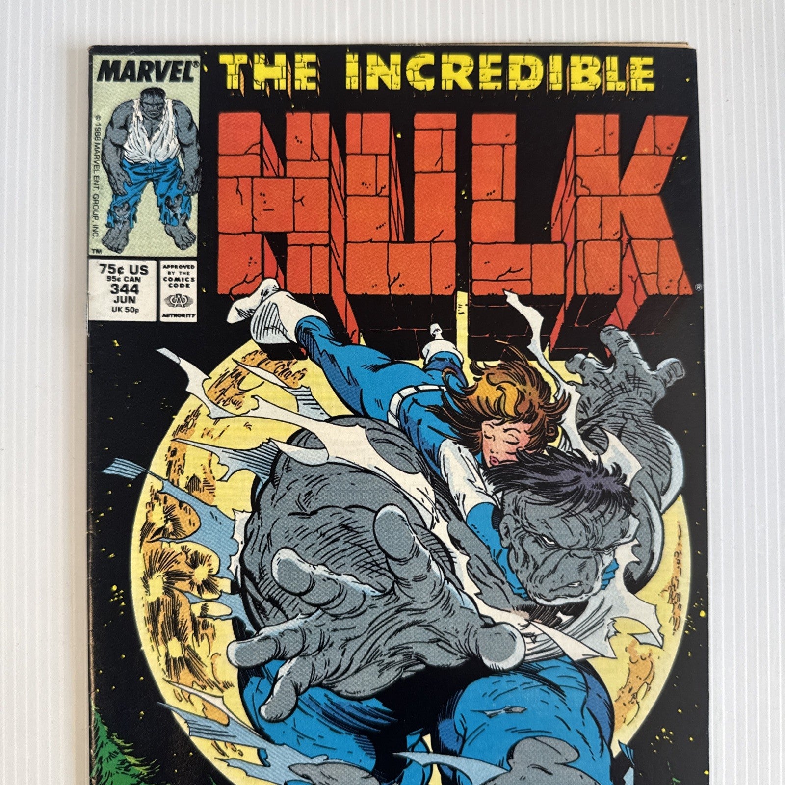 The Incredible Hulk #344 1988 FN Classic Todd McFarlane Cover1