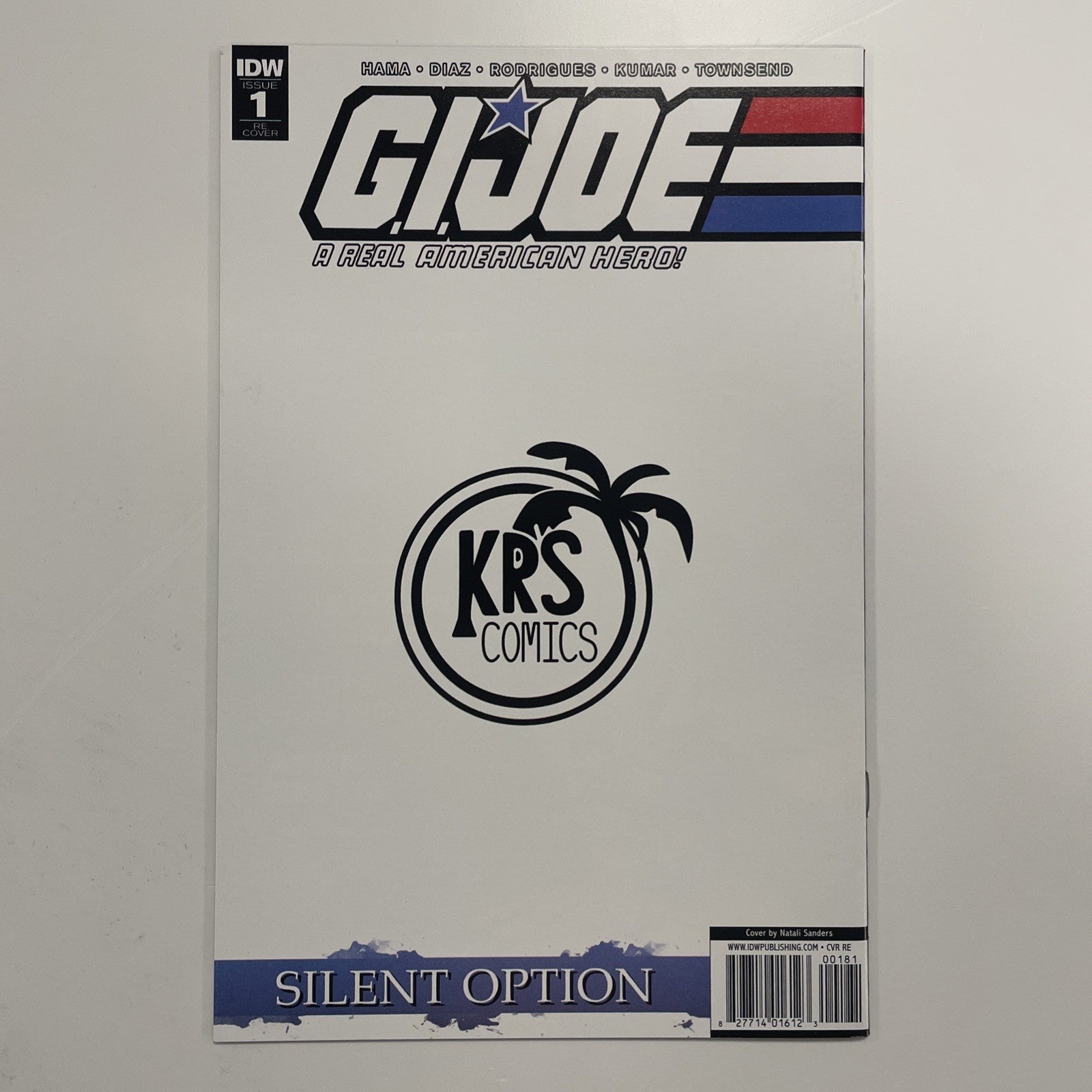 G.i. Joe: A Real American Hero Silent Option #1 2018 VF/NM Natali Sanders**3