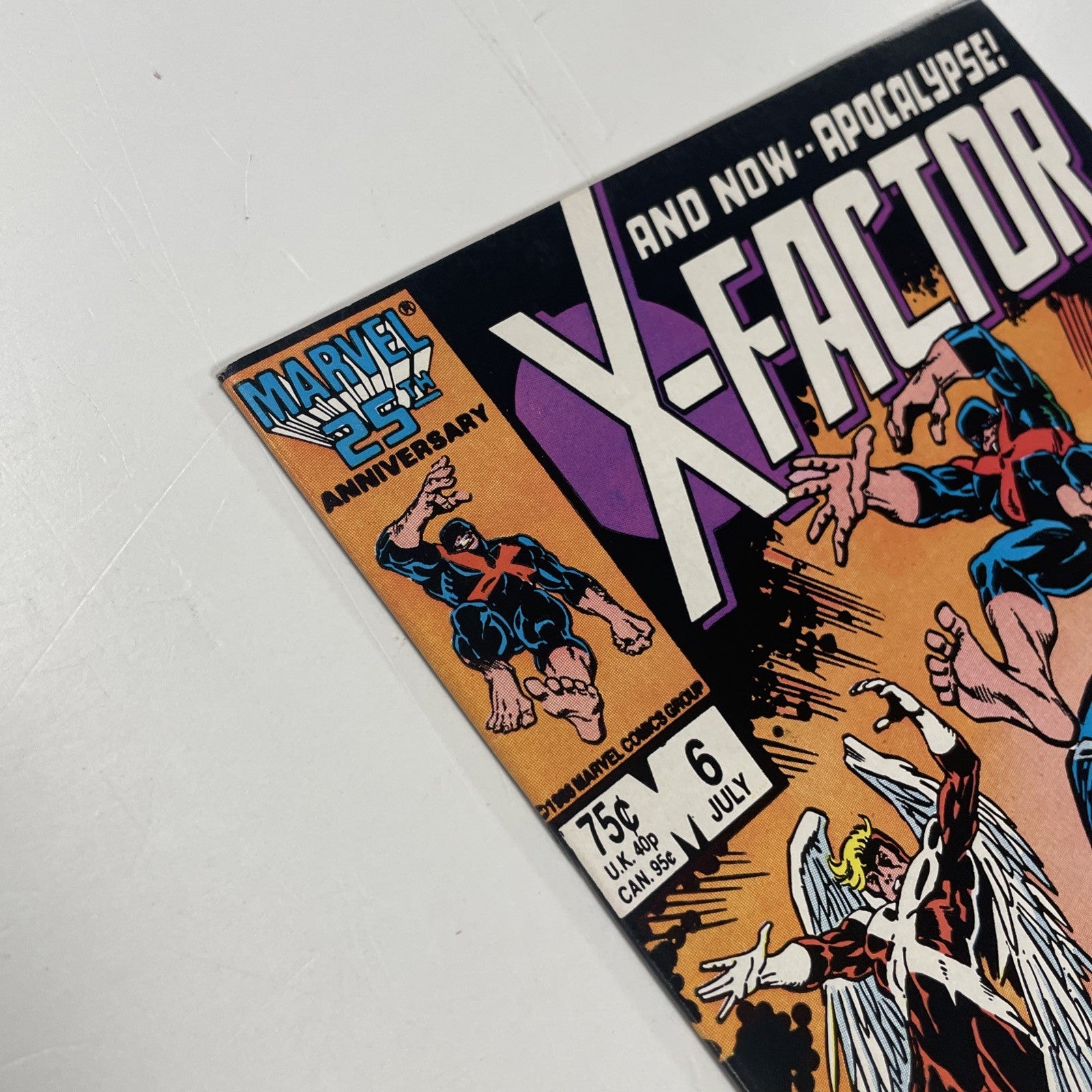 X-factor #6 1986 FN/VF 1st Full Appearance of Apocalypse (2)5
