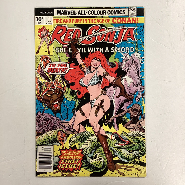 Red Sonja #1 1977 FN+ Pence Copy0