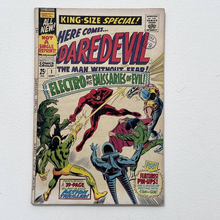 Daredevil King-Size Special #1 1967 VG 1st Emissaries of Evil Cent Copy Pence