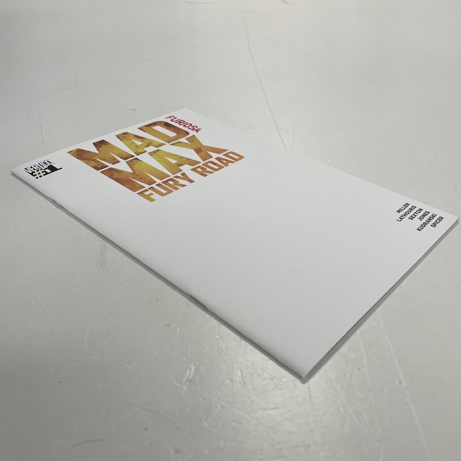 Mad Max Fury Road Furiosa #1 2015 Blank Sketch Variant NM3