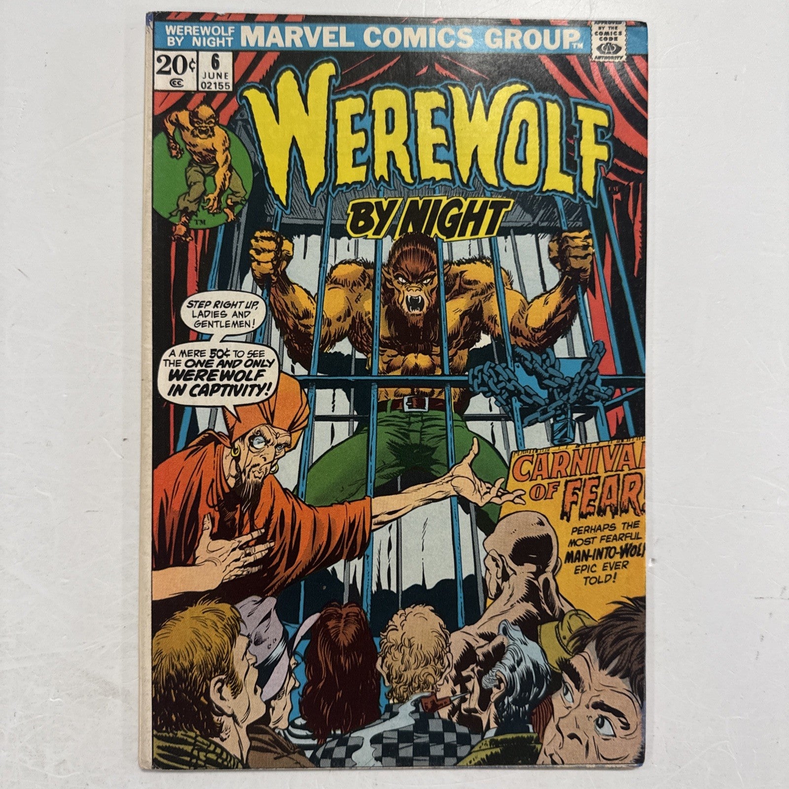 Werewolf by Night #6 1973 FN/VF Ploog Art Distributers Spray0