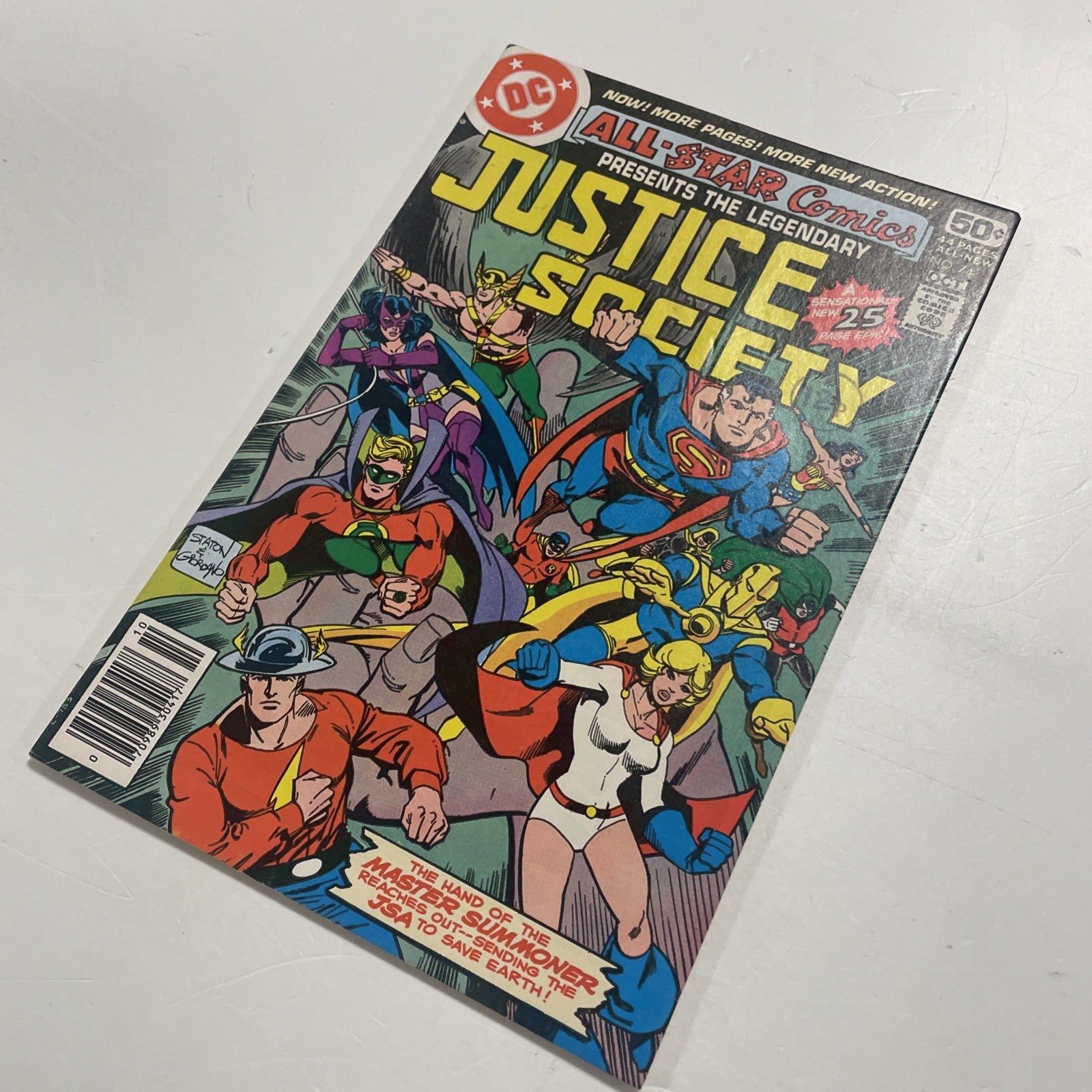 All-star Comics Presents Justice Society #74 1978 FN/VF Final Issue Pence Stamp6
