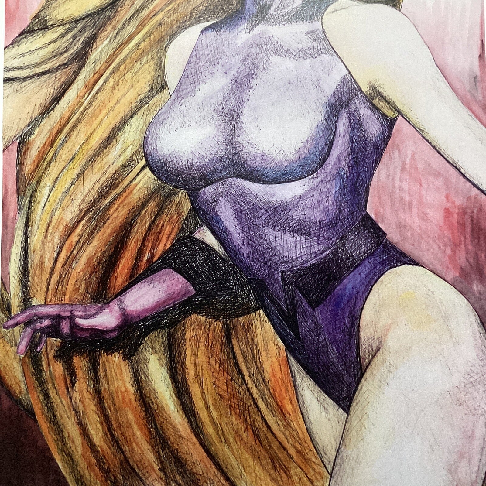 Medusa Signed Art Print by Becky Knapp4